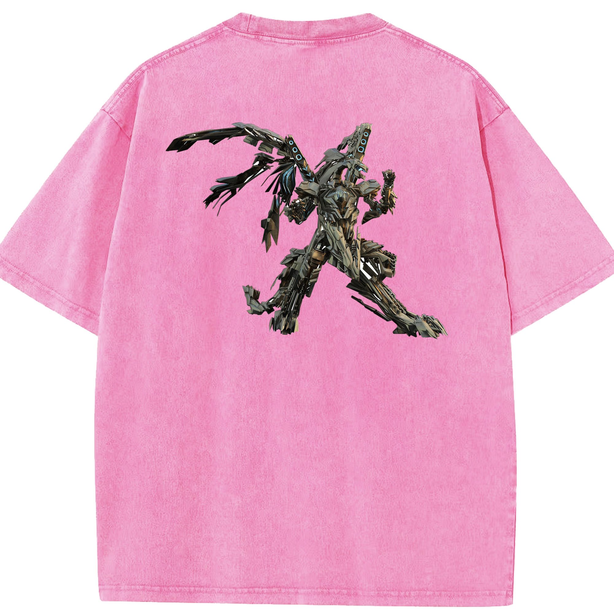 （画像用）  綿100% ヴィンテージ風 半袖Tシャツ（背面プリント）